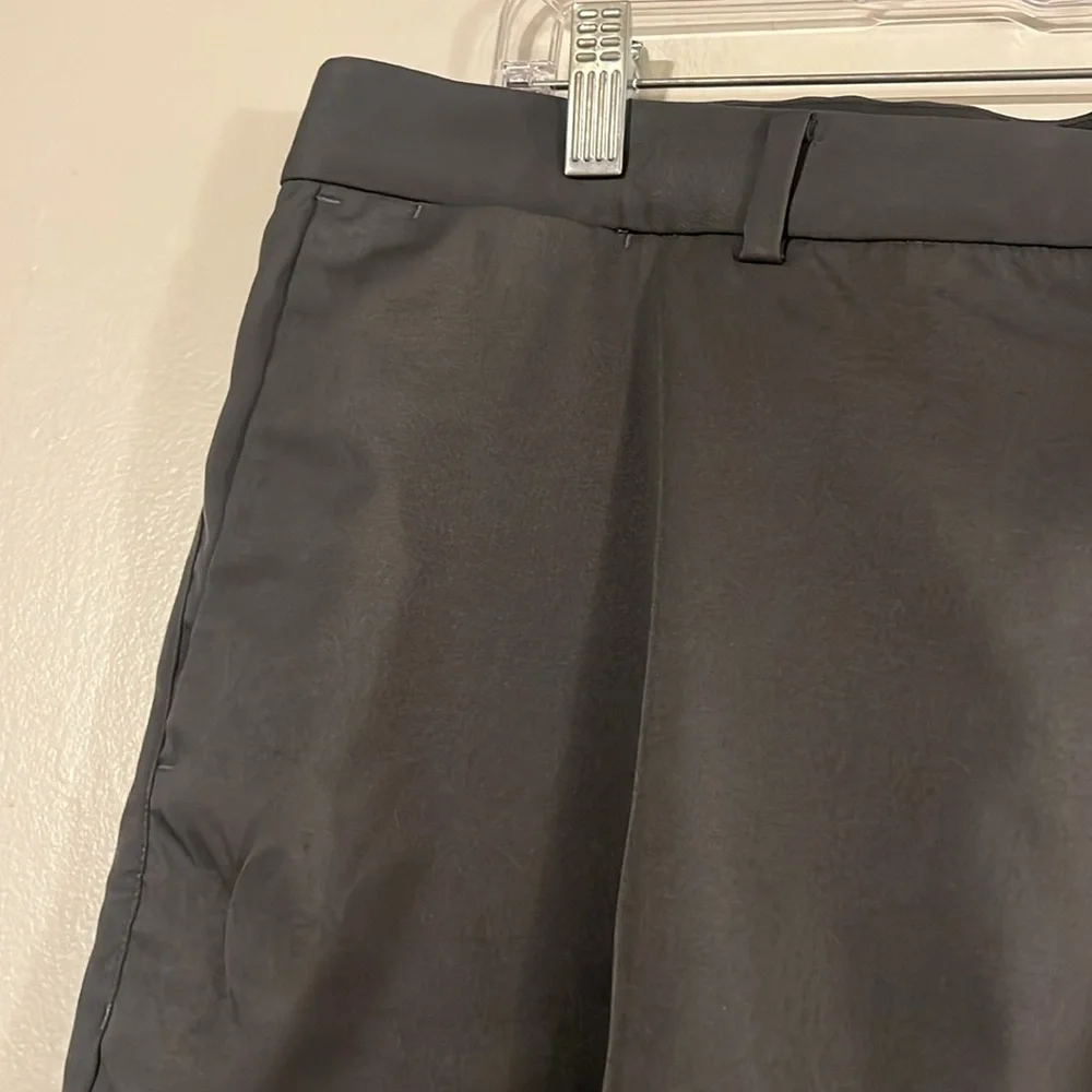 Nike gray flat front dri-fit shorts